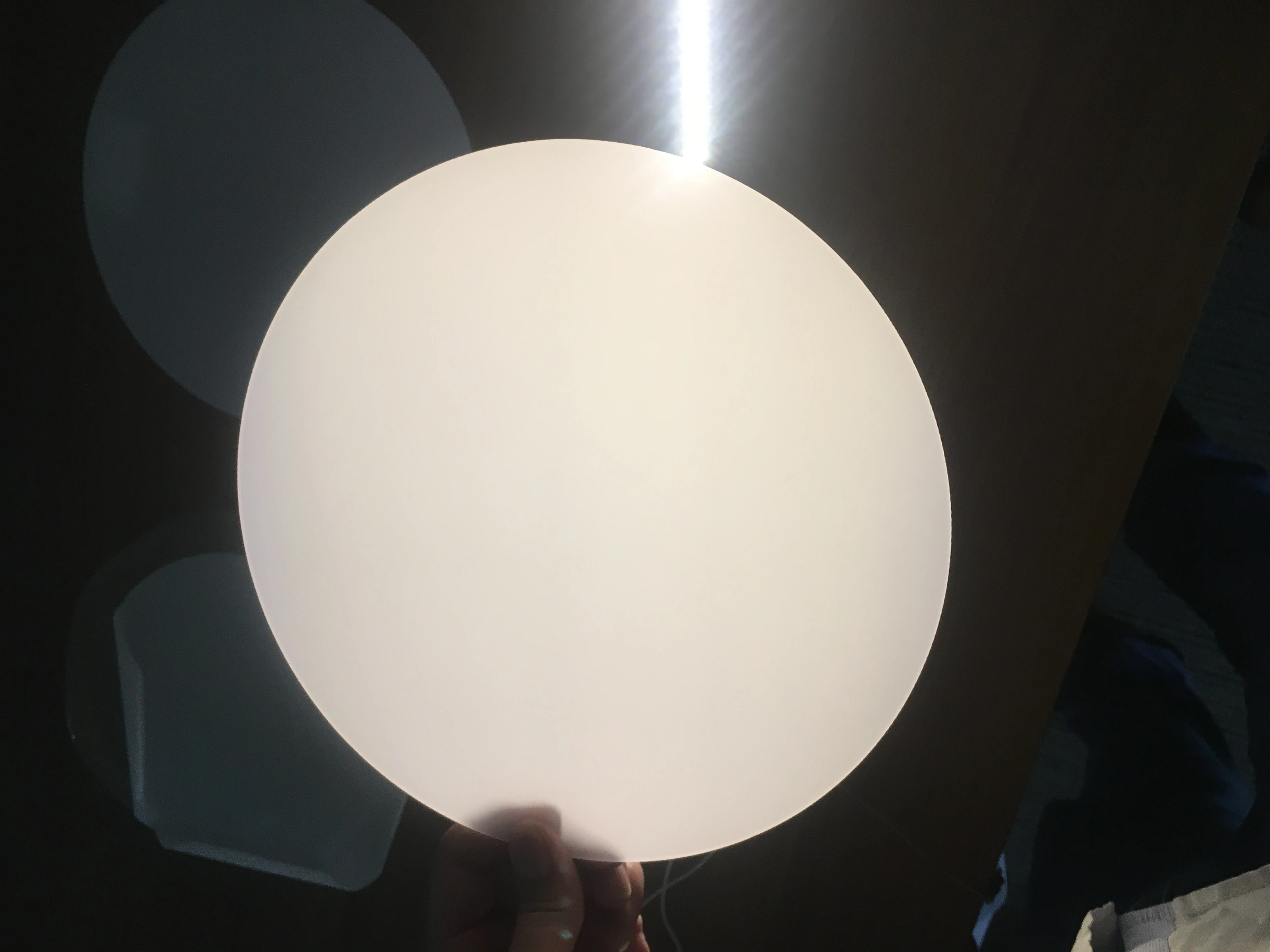 Plastic light diffuser panel