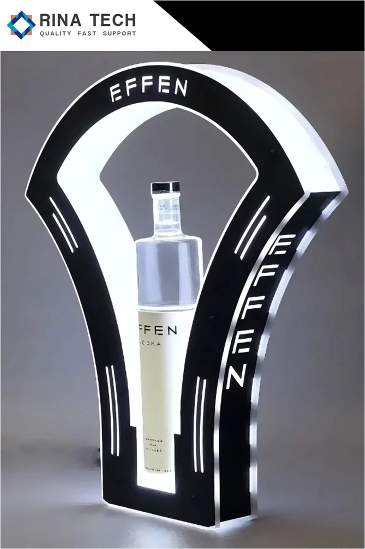 LED Acrylic Wine Display Stand