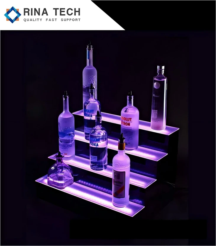 LED Acrylic Wine Display Stand