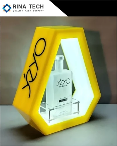 LED Acrylic Perfume Bottle Smost Stand
