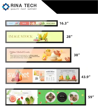 شاشة شريط شاشة السوبر ماركت شاشة LCD
